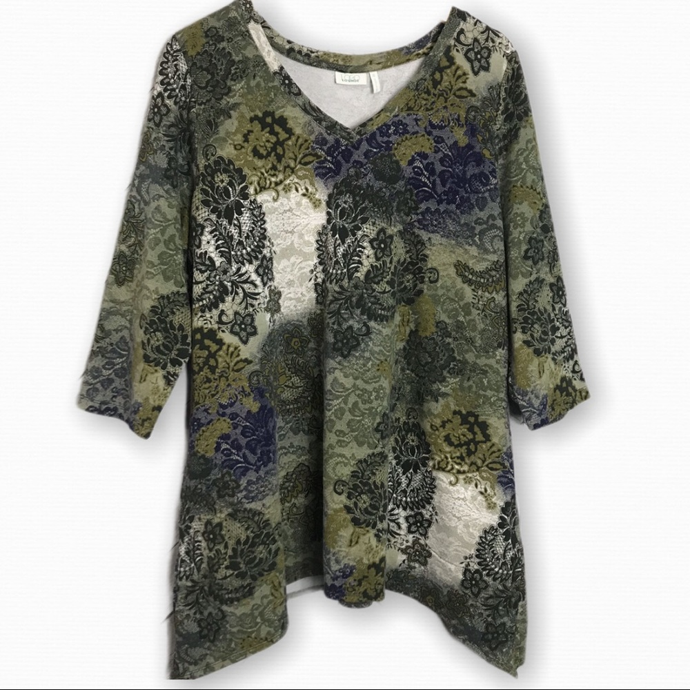 LOGO Lounge by Lori Goldstein Top XL